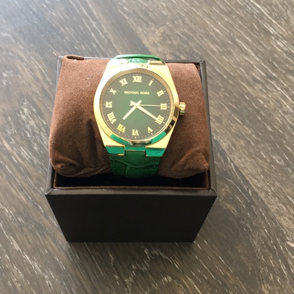 green face michael kors watch